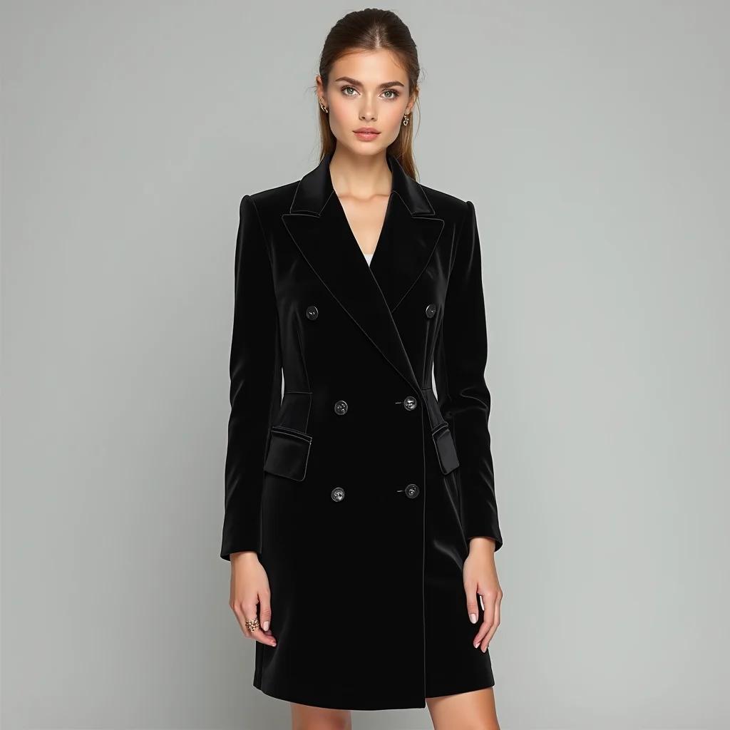 Velvet Blazer Dress